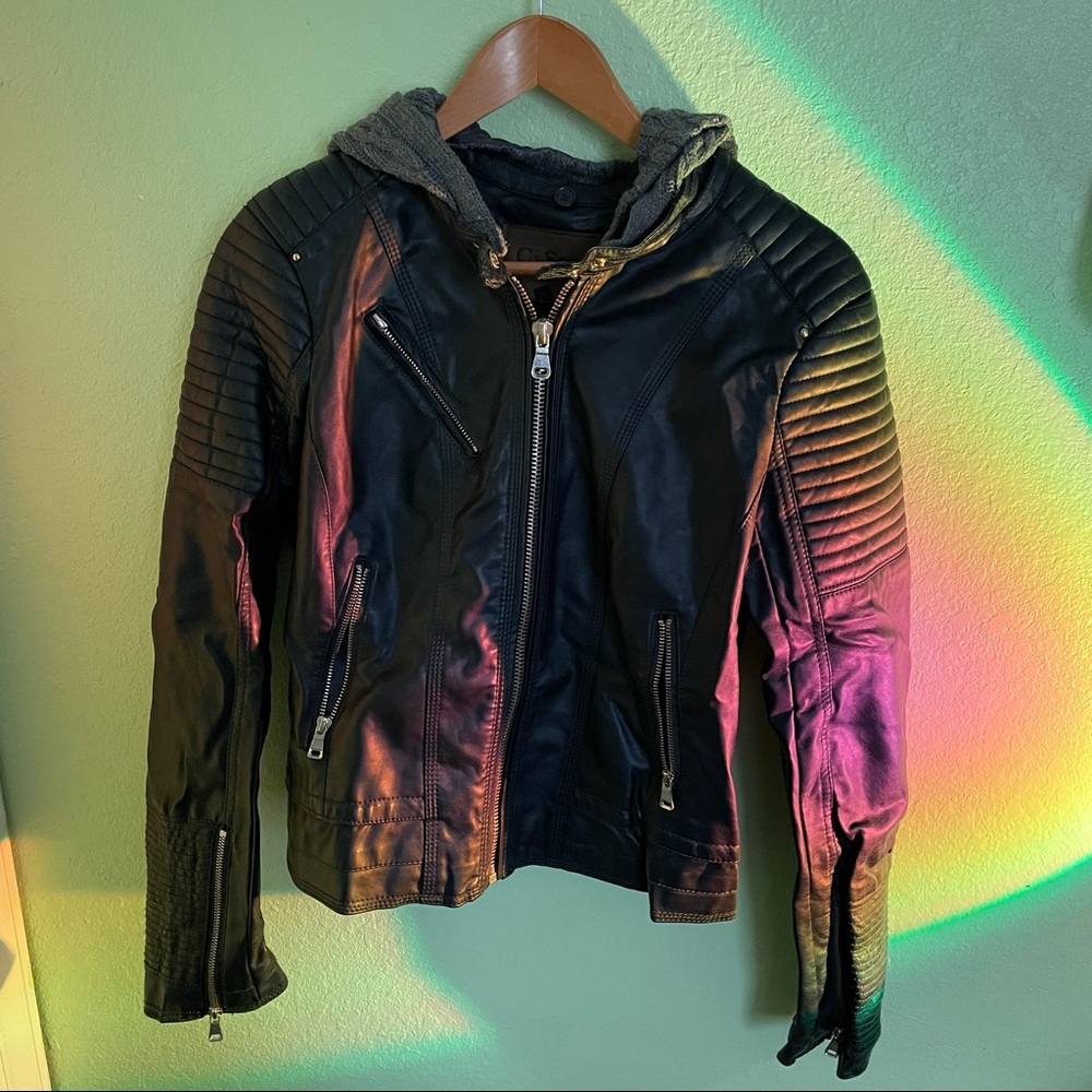 Ci Sono Faux Leather Jacket
